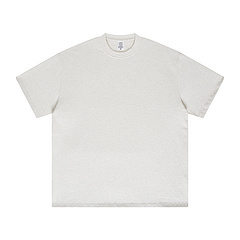 T-shirt en coton épais pour hommes Qualité de luxe T-shirt surdimensionné à épaules tombantes Coupe ample 100% coton pour hommes - Product Image 2