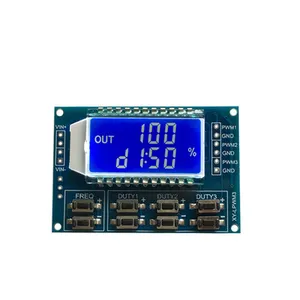 PWM Signal Generator Module Adjustable 3.3-30V 1Hz-150KHz Square Wave Digital LCD Display 3 Channel Pulse Frequency Duty Cycle