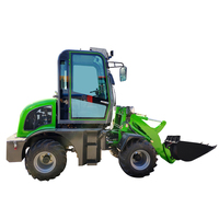 Chargeur frontal articulé d'occasion pour mini-ferme avec moteur, capacité de charge nominale de 5 tonnes avec attache de godet