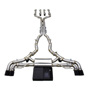 Pot d'échappement Catback à valve OEM pour <span class=keywords><strong>BMW</strong></span> X5 <span class=keywords><strong>M50i</strong></span> 4.4TT 2019-2024 Système de silencieux de tuyau d'échappement en acier inoxydable avec télécommande - Product Image 1