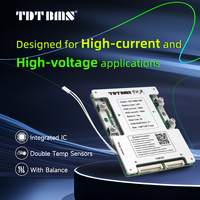 Sistemas de Gestión de Baterías (BMS) TDT 48V 60V 72V 96V 17S 24S 30S para Baterías de Litio LiFePO4 Li-ion de 120A con Control de Temperatura Dual y Balanceo