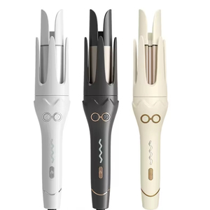Fer à boucler électrique automatique rotatif professionnel portable pour <span class=keywords><strong>cheveux</strong></span> longs, blanc et noir, pour femmes, vente en gros à faible MOQ - Product Image 1