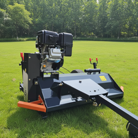 Tondeuse à fléaux tractable JV 120 JV 150 adaptée aux pièces détachées Loncin ATV, les roues latérales et arrière sont réglables