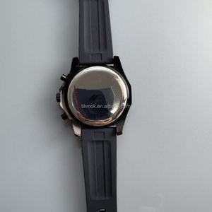 Grande montre à quartz avec diamants arc-en-ciel, cristal saphir, mécanique, cadran blanc 45 mm, 1280 montres - Product Image 4