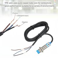 Capteur de proximité inductif PNP NC M12 DC 6-36V 300mA 4mm 3 fils Automatisation industrielle LJ12A3-4-Z/AY