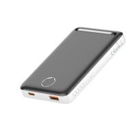 Chargeur portable LDNIO PQ17, batterie externe pour téléphone 10000mAh, chargeur sans fil avec câble
