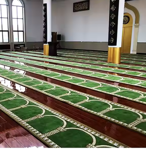 Chất lượng cao hiện đại xù xì Fluffy nghệ thuật hoa Thảm Jacquard Polyester Runner Thảm xe hồi giáo nhà thờ hồi giáo cầu nguyện phòng thảm - Product Image 5