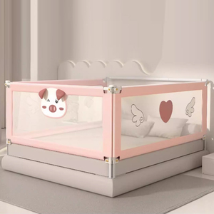 Conception Offre Spéciale Lavable Double Sécurité Enfant Serrure Doux Pliable Protéger Bébé Lit Rail - Product Image 5