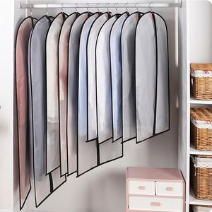 Clear Hanging PEVA <b>Garment</b> <b>Cover</b> Lightweight <b>Breathable</b> with Full Zipper Dust Proof Gown Bag - Product Image 2