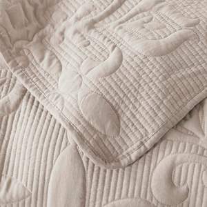 Parure de <span class=keywords><strong>lit</strong></span> matelassée en <span class=keywords><strong>satin</strong></span> de coton de haute qualité, douce, soyeuse et respirante, idéale pour l'été et l'usage quotidien dans la chambre. - Product Image 4