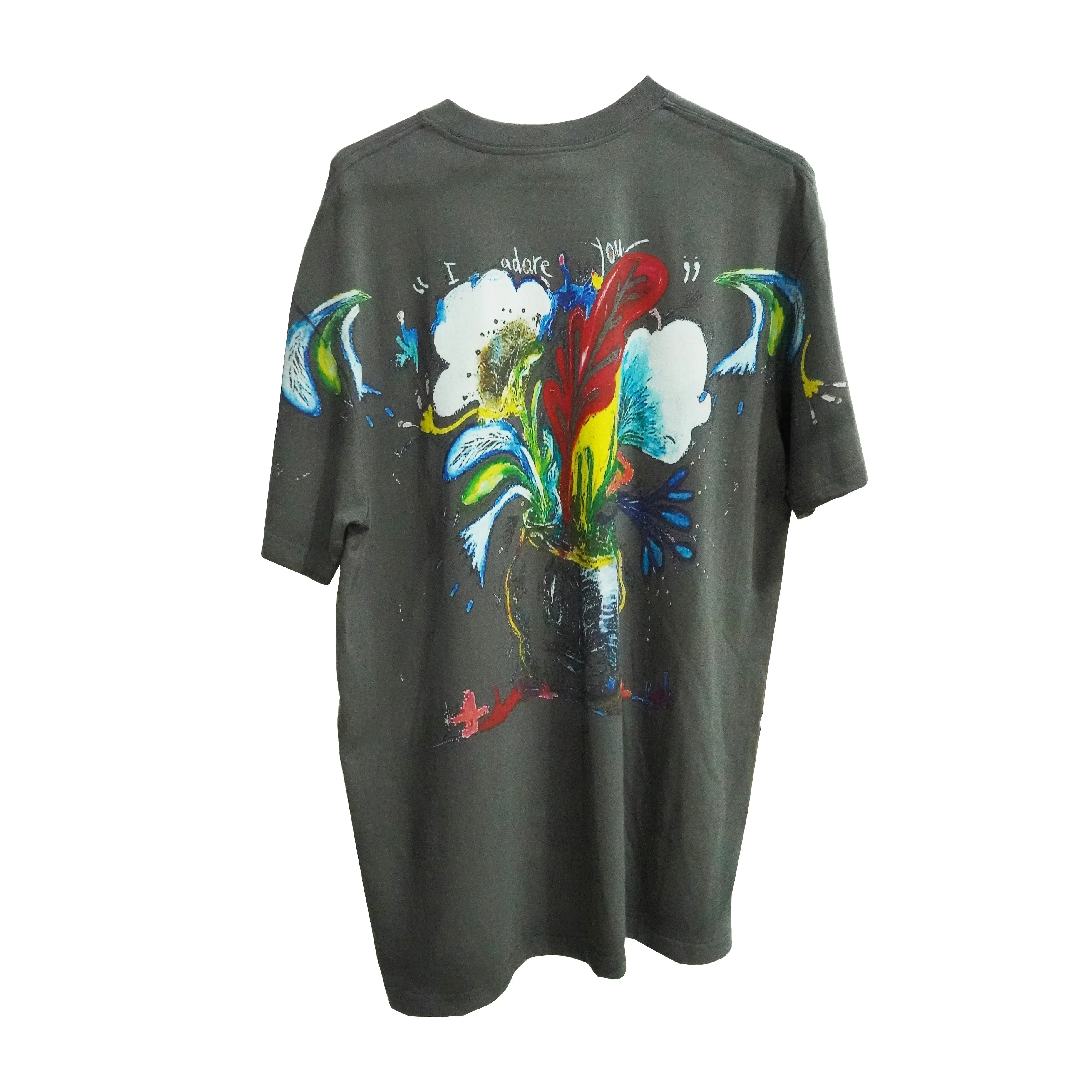 Custom Design Digital Printed Plus Size Men's T-shirts Printing Women T-shirt