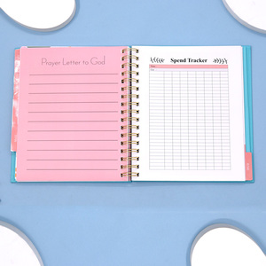 Miễn phí mẫu giá rẻ số lượng lớn tùy chỉnh vàng xoắn ốc ràng buộc A5 giấy bìa undated hàng tháng hàng tuần hàng ngày kế hoạch Tạp Chí máy tính xách tay in ấn - Product Image 2