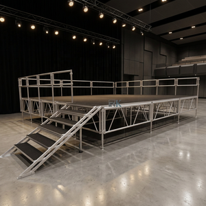 Portable <b>Stage</b> System Aluminum Frame Durable Tool-Free for Fashion Runway - Product Image 2