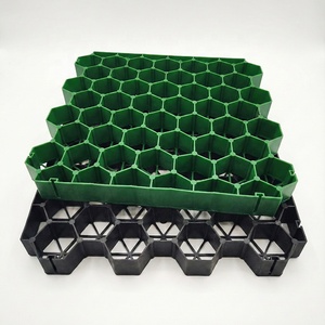 Tapis en plastique pour écurie équestre, dalle pour enclos à chevaux, stabilisateur de sol en gravier, contrôle de la boue, grilles de sol, géogrille, travaux de terrassement - Product Image 1