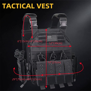 سترة تكتيكية خفيفة الوزن حاملة للوحة القتالية من النايلون مع إطلاق سريع - Product Image 5