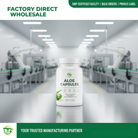 Vente en gros directe du fabricant : Capsules d'extrait d'aloe vera, poudre sèche de feuilles entières de Curaçao, extrait végétal actif de vitamines et d'herbes
