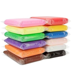 Lot de 100g d'argile à modeler douce à séchage à l'air pour les loisirs créatifs des enfants, argile légère en vrac de différentes couleurs pour l'art scolaire et la fabrication OEM - Product Image 1
