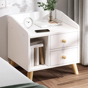 Mesita <span class=keywords><strong>de</strong></span> <span class=keywords><strong>noche</strong></span> alta <span class=keywords><strong>de</strong></span> madera <span class=keywords><strong>de</strong></span> estilo moderno, simple <span class=keywords><strong>y</strong></span> cómodo, adecuada para dormitorio o sala <span class=keywords><strong>de</strong></span> estar - Product Image 5