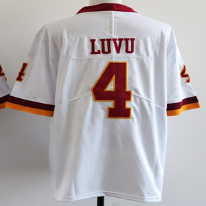 2025 hombres 5 Jayden Daniels 4 Frankie Luvu 17 Terry McLaurin fútbol americano Jersey cosido tamaño - Product Image 2