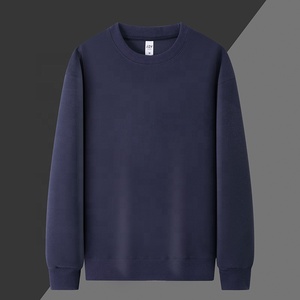 Sudaderas Negras Lisas para <span class=keywords><strong>Hombre</strong></span>, Cuello Redondo, Sudaderas Extra Grandes Personalizadas, Sudaderas Estándar - Product Image 3