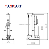Équipement professionnel pour conteneurs, cric hydraulique pour conteneurs de 10T, 20T, 30T, télécommande, élévateur de conteneurs pour centre logistique