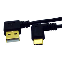 2025 nouveau Style câble USB à Angle droit vers type-c mâle à mâle Angle gauche droit USB2.0 câble de Charge de données connecteur adaptateur USB-C C