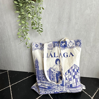 Promotion pliable coton épicerie sac de plage logo personnalisé impression toile naturelle sac fourre-tout