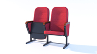 Chaise d'auditorium EVO1101 de haute qualité, design classique luxueux, pour salle de théâtre, école, hôpital, cinéma, pliable, mobile, plusieurs couleurs