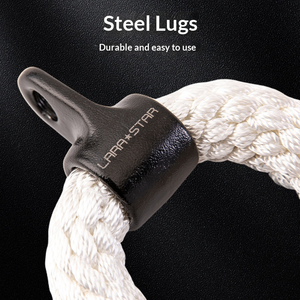 Aksesoris Tali Tarik Ganda untuk Latihan Bicep dan <span class=keywords><strong>Tricep</strong></span>, Cocok untuk Mesin Smith dan Chest Press, Dilengkapi Pegangan untuk Fitness - Product Image 3