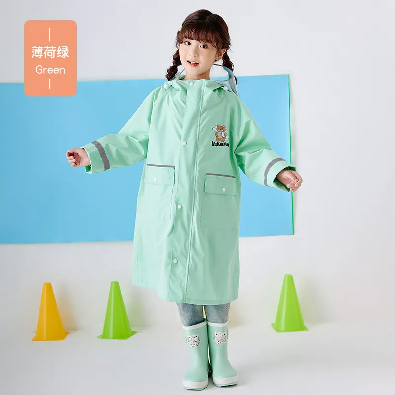 Cute Cartoon Raincoat Rainproof Waterproof Outdoor Rain Coat For Children Boy Girls