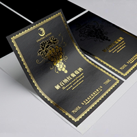 Étiquette autocollante 3D en relief doré métallisé pour bouteille cosmétique, étiquette tactile imperméable pour soins de la peau
