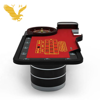 YH 110-Zoll China-Fabrik Glücksroter Elektronischer Glücksspiel-Pokertisch Professioneller Casino-Roulettetisch