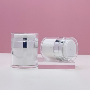 Luxury 15g 30g 50g 100gml Personal Care Cream Airless <b>Jar</b> <b>Plastic</b> Airless Bottle <b>Jar</b> Refillable Cosmetic Airless Pump <b>Jar</b> - Product Image 2