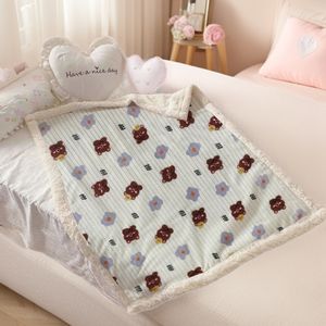 <span class=keywords><strong>Manta</strong></span> de Invierno Gruesa Personalizada de Poliéster, para Oficina, Siesta, Sofá, <span class=keywords><strong>Manta</strong></span> de Felpa de Coral - Product Image 1