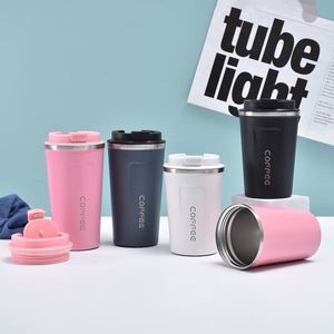 Taza de Café de Acero Inoxidable 304 de 510 ml con Tapa Abatible, Aislada al Vacío, Portátil, para Actividades Promocionales - Product Image 1