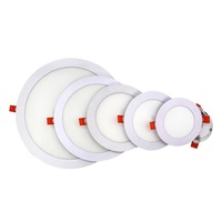 Vente en gros de luminaires encastrés modernes 3W-24W 3CCT SMD2835 à trois couleurs, dimmables, ultra-minces, pour plafond, IP44, pour hôtel intérieur