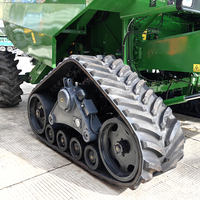 Système de conversion de chenilles pour moissonneuse-batteuse certifié ISO9001 de la marque Kangtui – Haute flottation, performance agricole optimale, installation facile