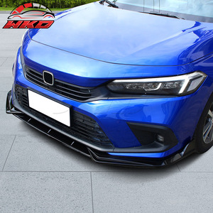 เหมาะสำหรับ Honda Civic รุ่นที่ 11 ปี 2022-2024  ลิ้นกันชนหน้า สีดำเงา - Product Image 3