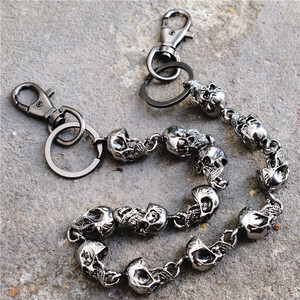 Ceintures à chaînes Y2K de luxe pour <span class=keywords><strong>hommes</strong></span>, avec porte-monnaie long et porte-clés, pour Halloween, vente en gros - Product Image 1