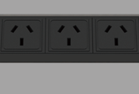Multiprise encastrée dissimulée conforme aux normes australiennes, design ovale peu encombrant avec prise USB intégrée pour la maison, la cuisine, le bureau