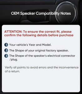 Adaptateur de connecteur de faisceau de câblage pour haut-parleurs de <span class=keywords><strong>voiture</strong></span> Dodge Ram Jeep Chrysler 2005-2022, câble audio pour tweeters de tableau de bord avant (pièce de rechange) - Product Image 2