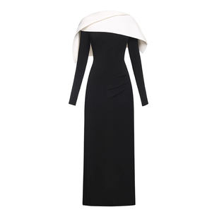 Shop Online Black White Color Block Dress Customizable Design | Alibaba.com