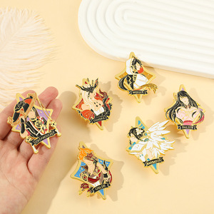 Wowei dessin animé Original dieu broche jeu entourant Wendy horloge loin de Fanboy métal Badge émail broches - Product Image 4