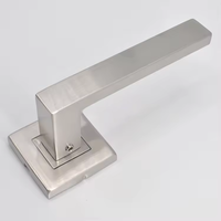Ensemble de quincaillerie pour portes d'entrée pour hôtels et maisons avec poignée à clé et cylindres de serrure Comprend poignées avant et clé de chambre