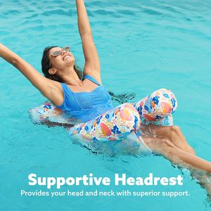In Stock U-Shaped PVC Floating Lounge Chair Adult Pool Inflatable Water Sofa and <b>Bed</b> Hanging Chair for Pool Floats - Product Image 4