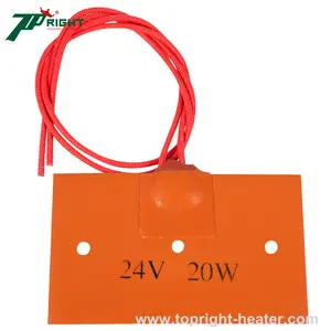 แผ่นทำความร้อนยางซิลิโคนสำหรับอุตสาหกรรม12V 24V 36V