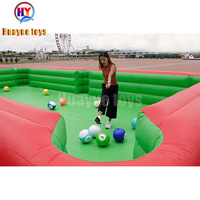 Ballon de football humain gonflable populaire de billard du football de billard de PVC pour des jeux de sport