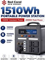 Centrale Électrique Portable OEM 2000W 1500W 1510Wh, Générateur Solaire 220V pour Maison, Camping, Voyage, Urgence et Secours