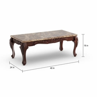 Carnes Ensemble de table d'appoint 3 pièces Ensemble de table basse-Ivoire et chêne foncé Nouveauté