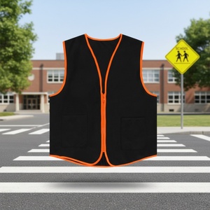 Venta Directa de Fábrica: Chaleco de Seguridad Infantil Fluorescente con Cinta Reflectante y Cremallera, Venta al Por Mayor para Voluntarios - Product Image 1